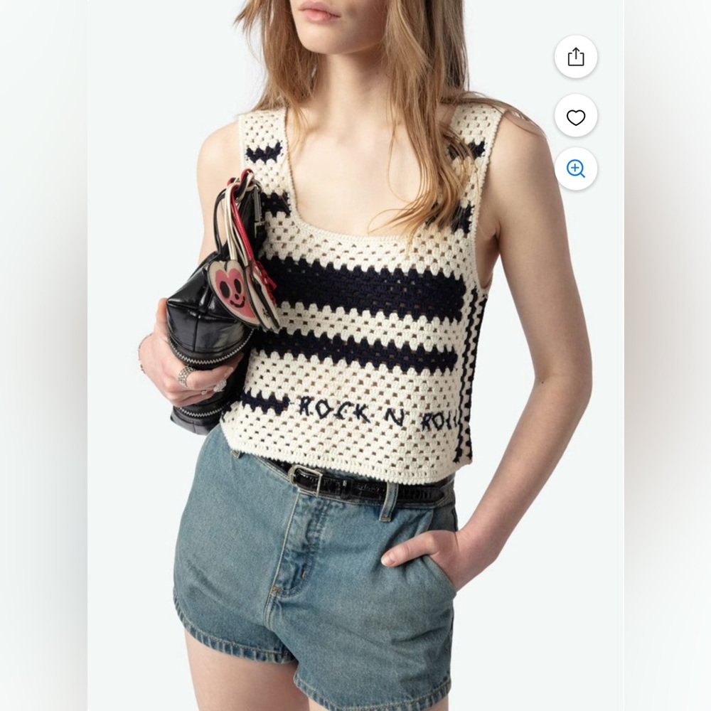 NWOT • Zadig & Voltaire • Dillie Co Top • Sz XS/S